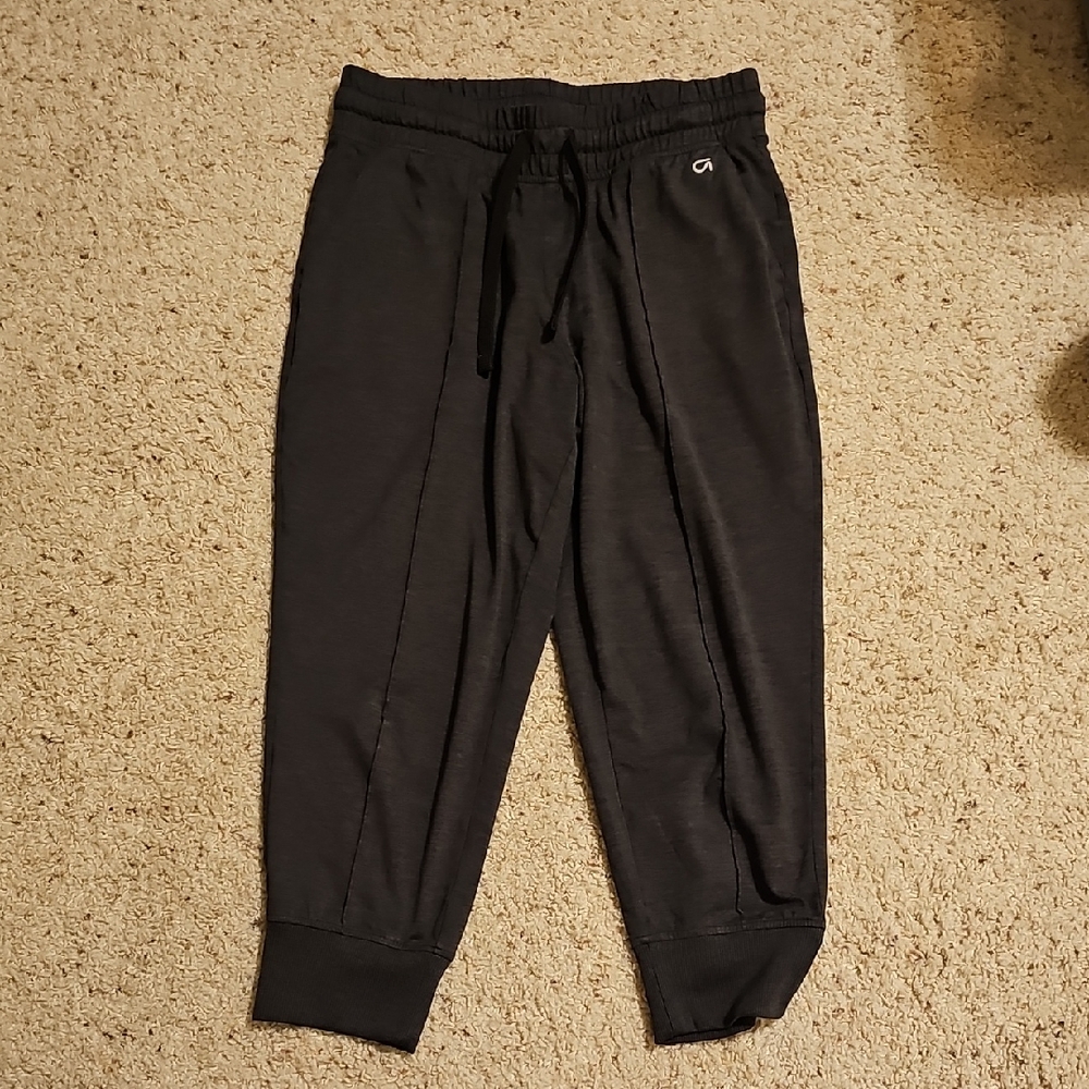 ❤️GAP Black Brushed Tech Jersey Pants - Cropped